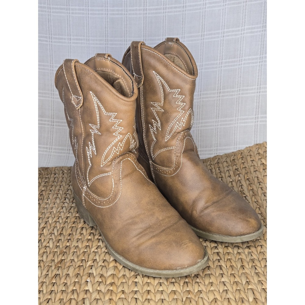 American Eagle‎ Youth Cowboy/Cowgirl  Boots Size 2 Farm Rodeo Horse Summer EUC